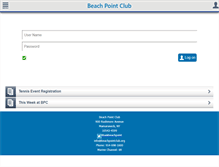 Tablet Screenshot of beachpointclub.org